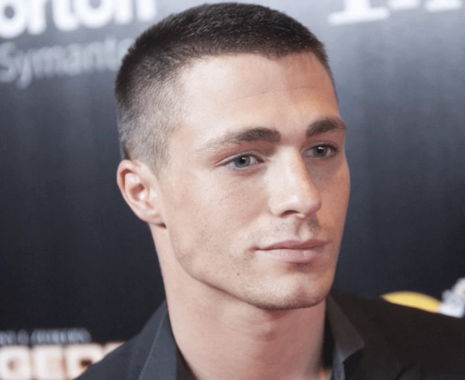 reference image for The Grown-Out Buzz Cut with Geometric Line-Up and Fade.