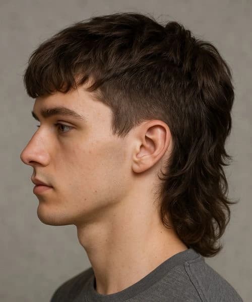 Secondary reference image for The Modern Mullet with Burst Fade.