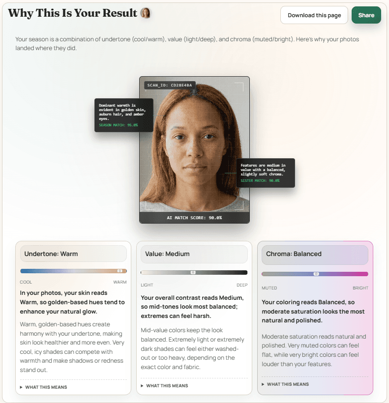 The science behind biometric color analysis